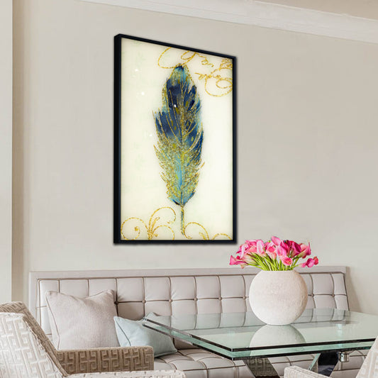 Feathered Tempered Glass Wall Art