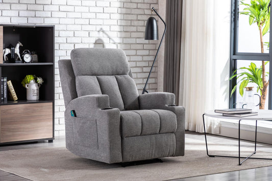 Manual Reclining Single Chair with Heat