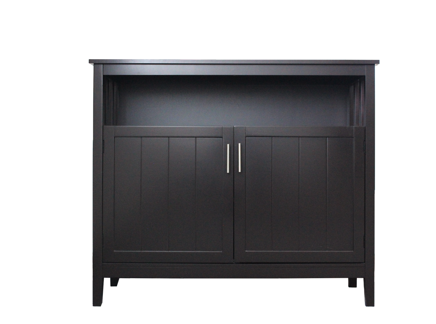 Storage Sideboard And Buffet Server Cabinet-Brown Color