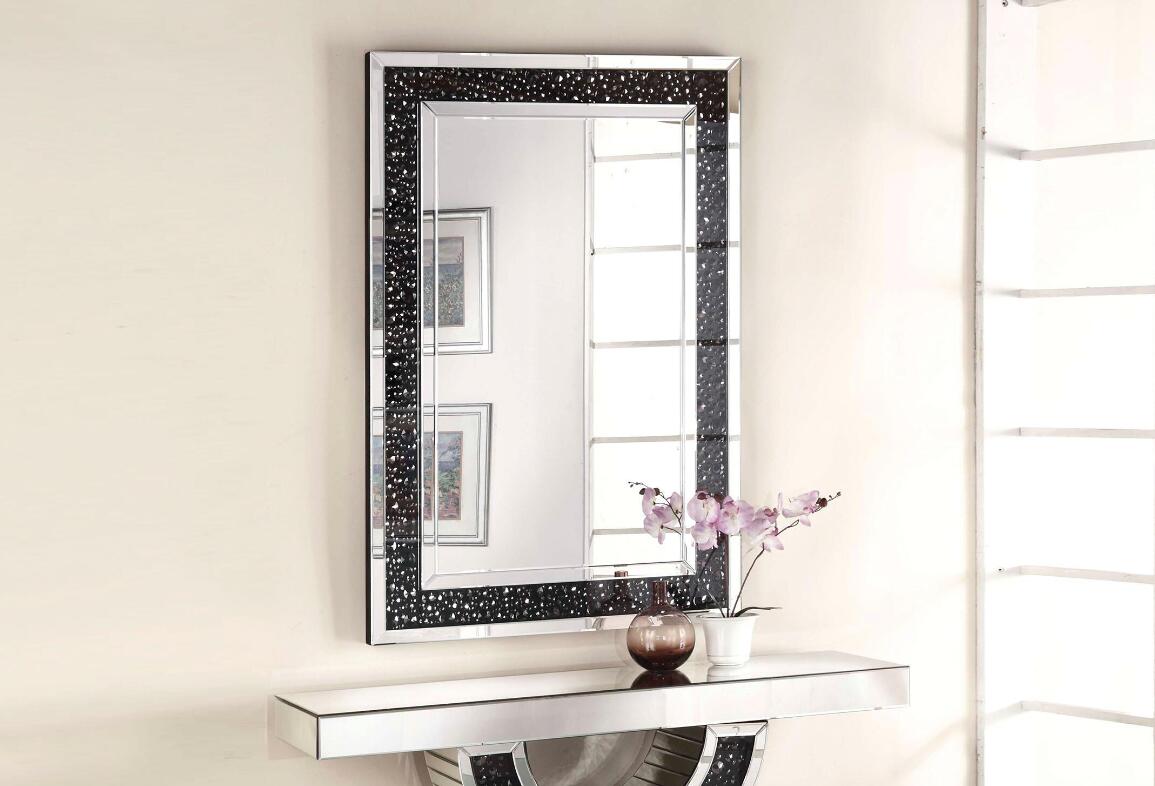 Noor Wall Decor in Mirrored & Faux Gem Stones
