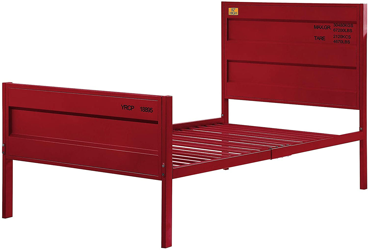 Cargo Twin Bed, Red