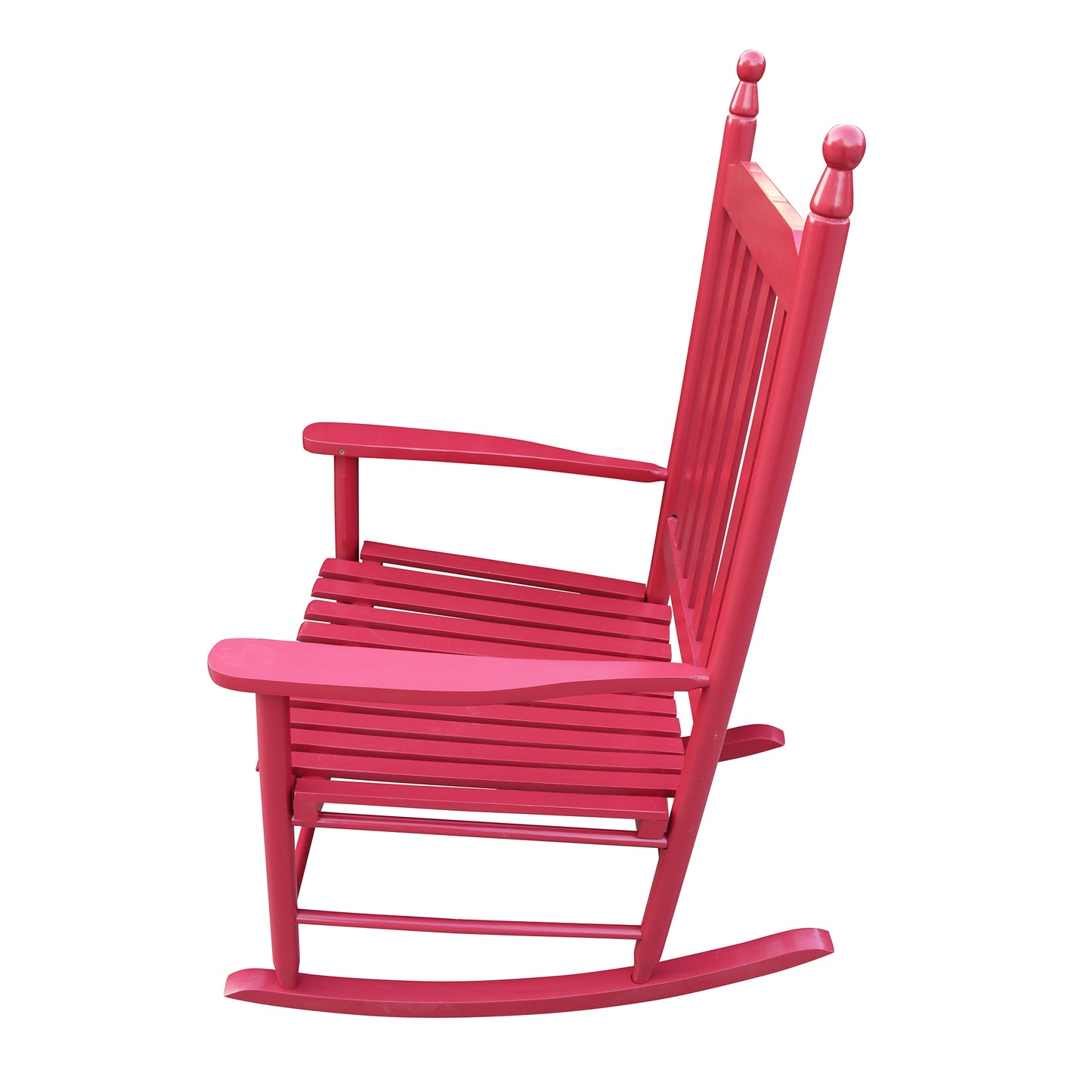 Wooden Porch Rocker Chair, Red