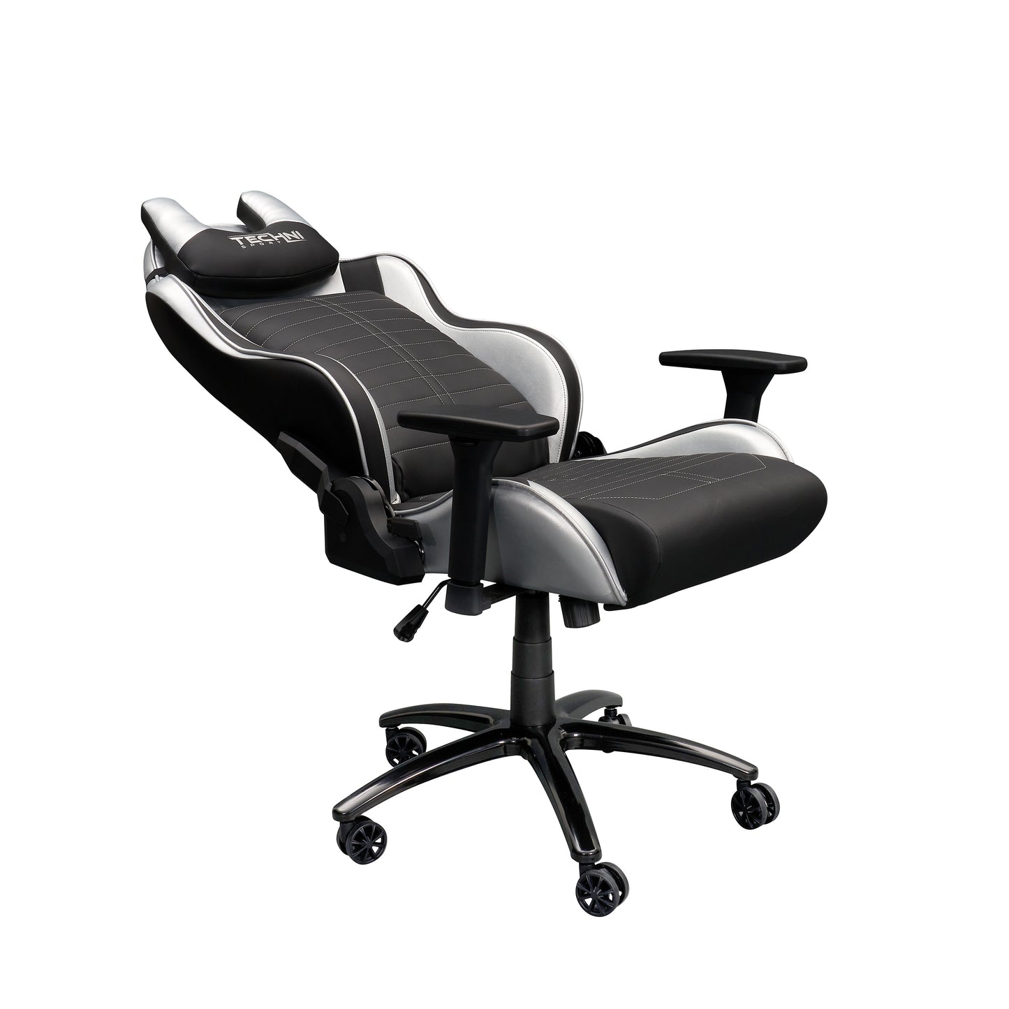 Ergonomic Racing Style Gaming  Chair - Silver