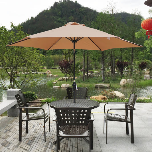 High-Quality Outdoor Patio Umbrella, Brown