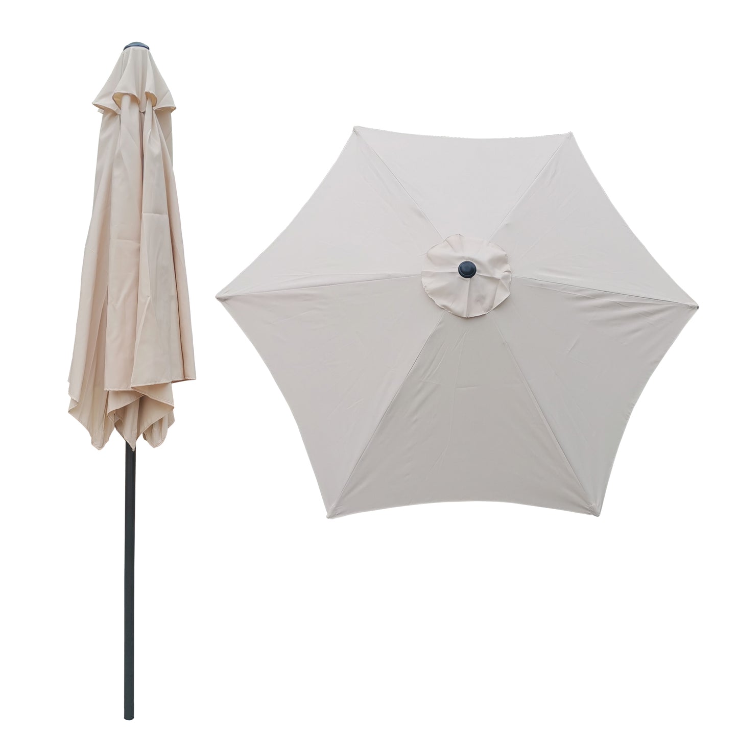 Weather-Resistant, Polyester Canopy Aluminum Pole