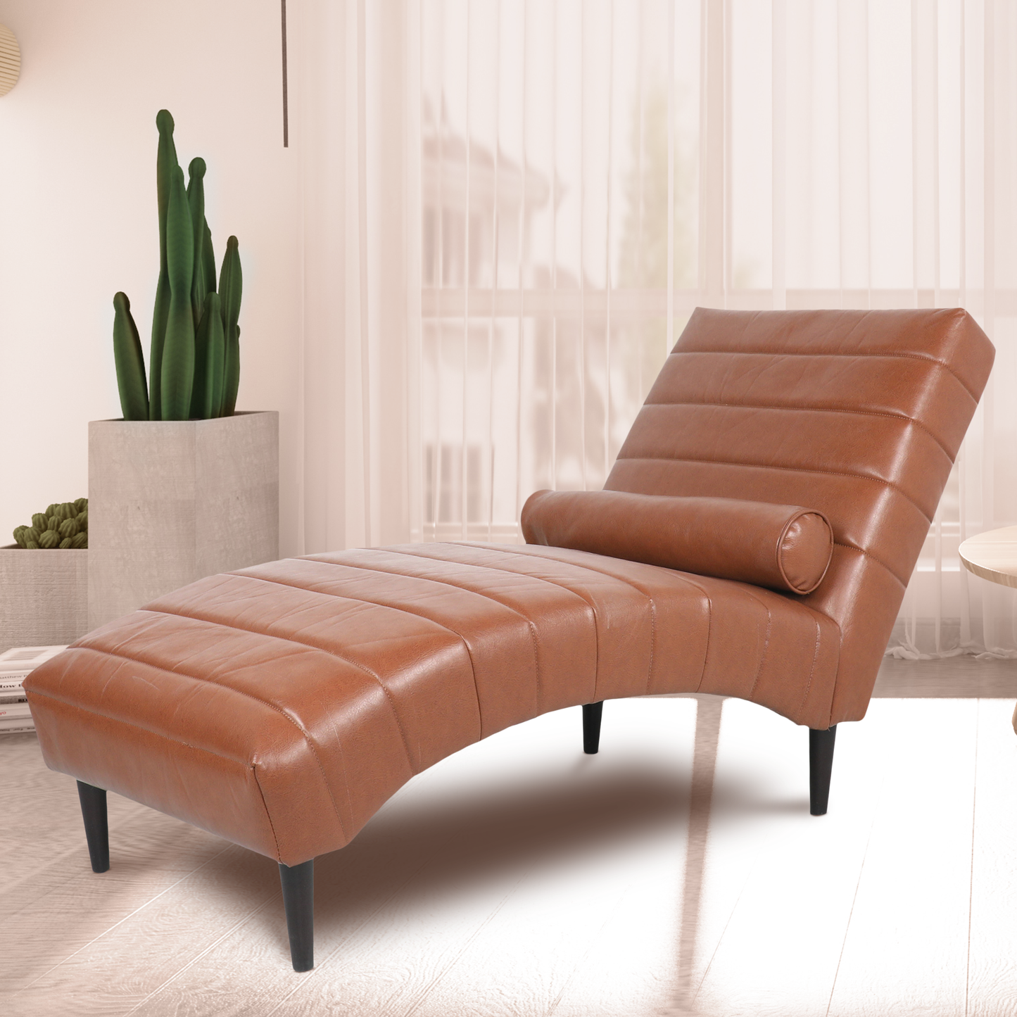 Modern Chaise Lounge with Luxury PU