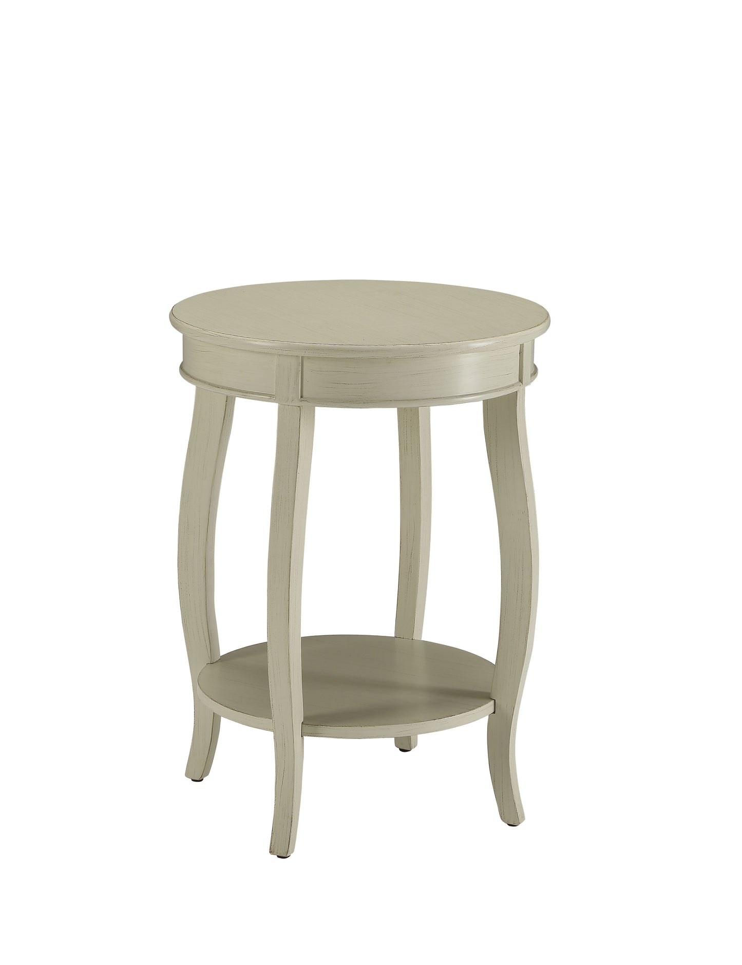 Aberta Side Table in Antique, White