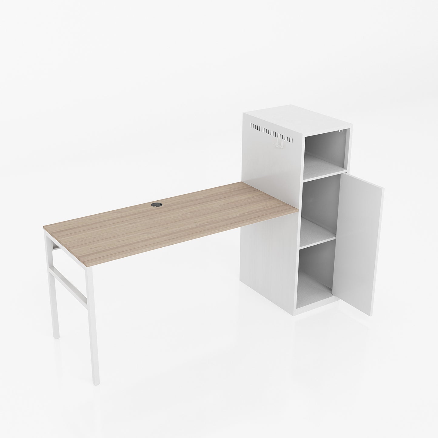 Metal Storage Cabinet with Desk/File Cabinet/Metal Locker Office Cupboard  Bedroom//Office