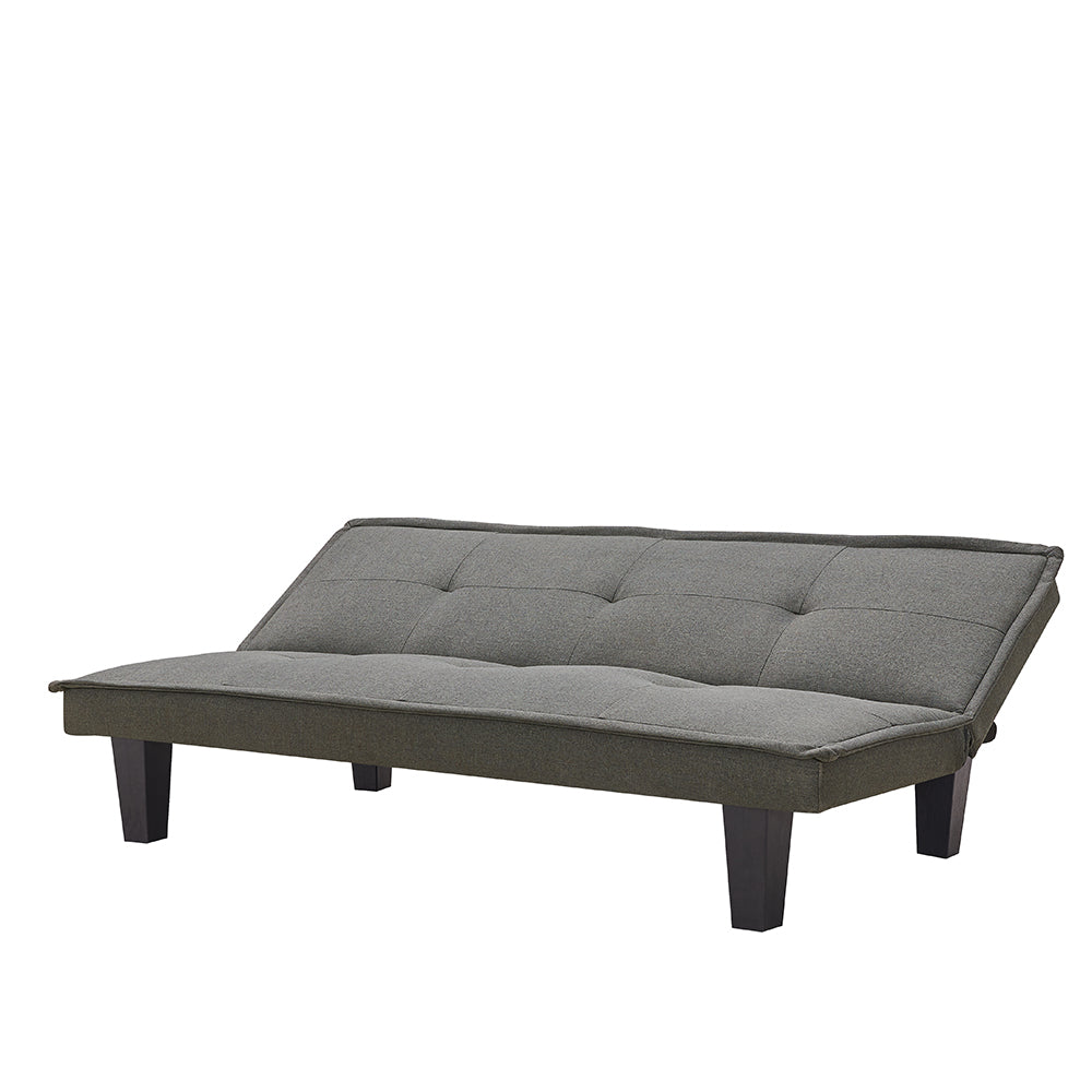 Modern Fabric Futon Sofa Bed , Convertible Folding Futon Sofa Bed Sleeper    .（Light Grey ）