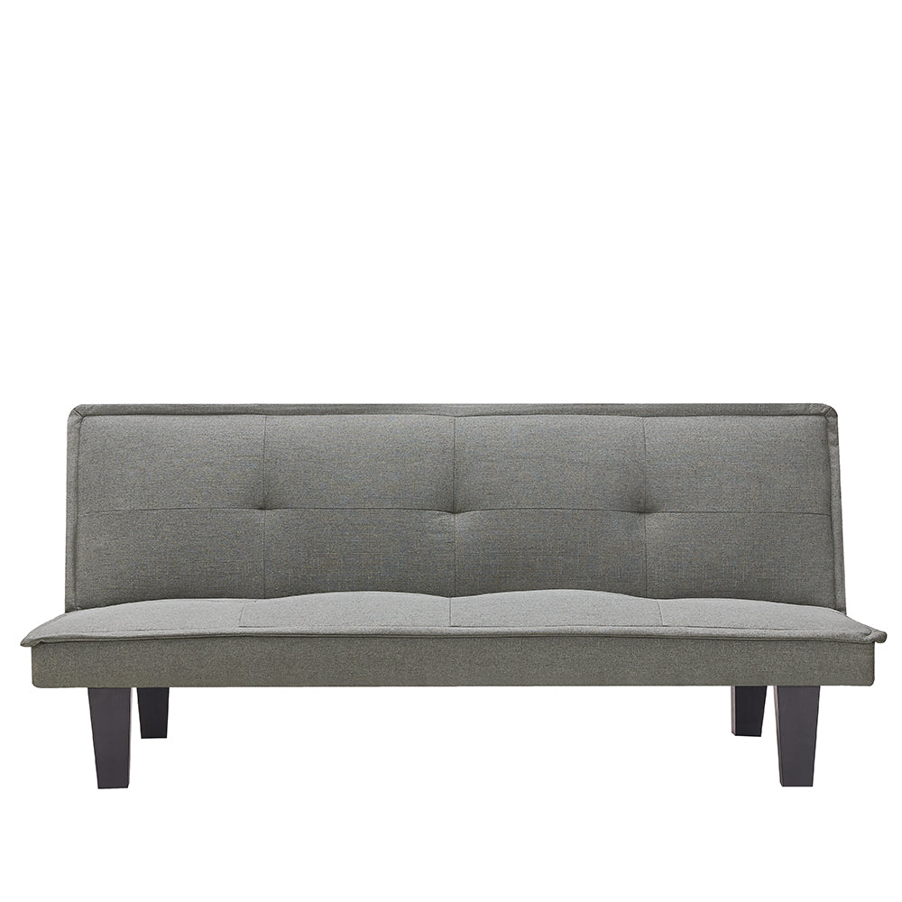 Modern Fabric Futon Sofa Bed , Convertible Folding Futon Sofa Bed Sleeper    .（Light Grey ）