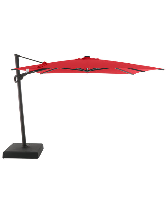 Square Cantilever Umbrella, Sunbrella Fabric, Canvas Jockey Red Color