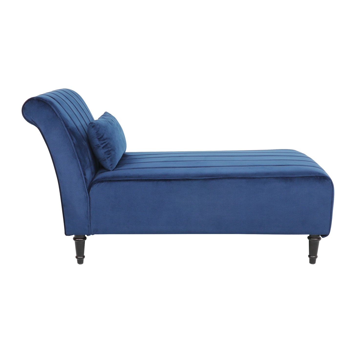 Chairone Armless Velvet Fabric Chaise Lounge