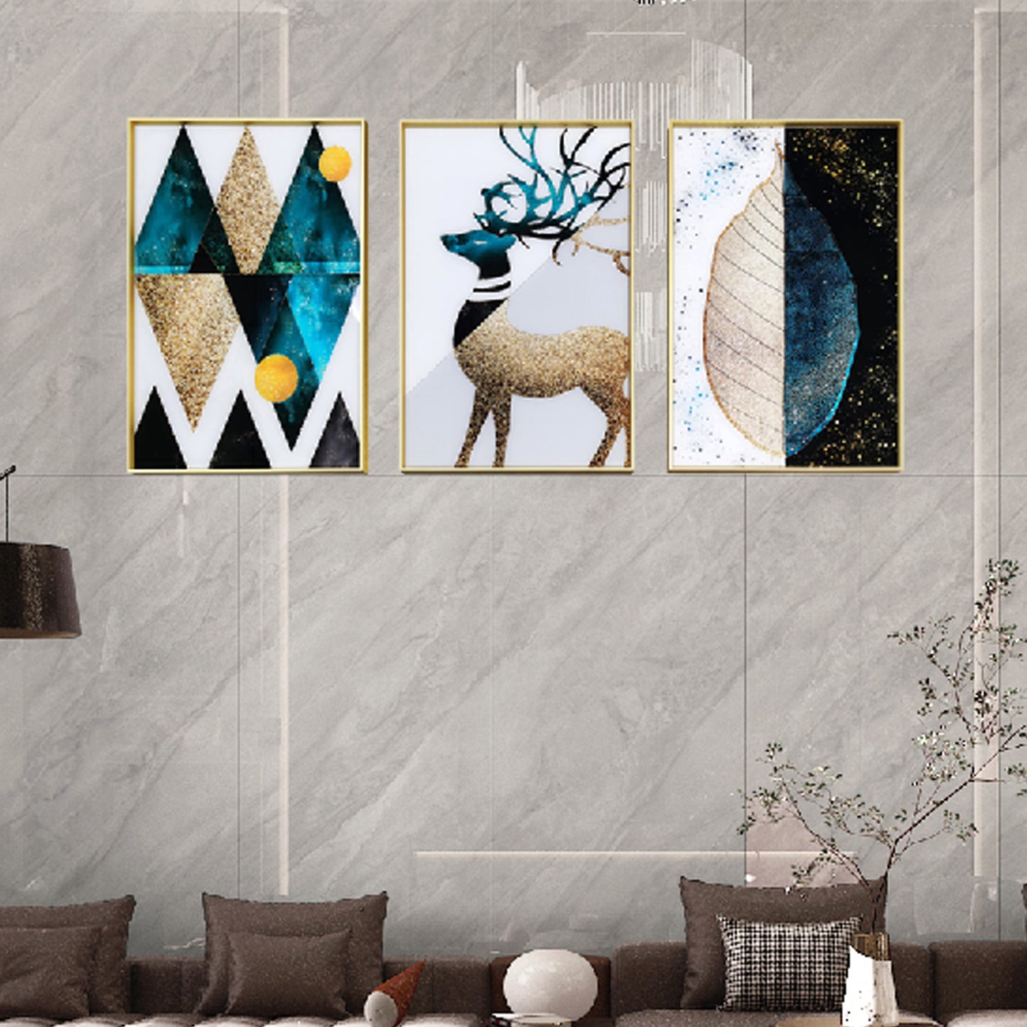 Tempered Deer Glass Wall art