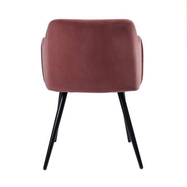 Velet  Cover+metal With Black Printing Chair