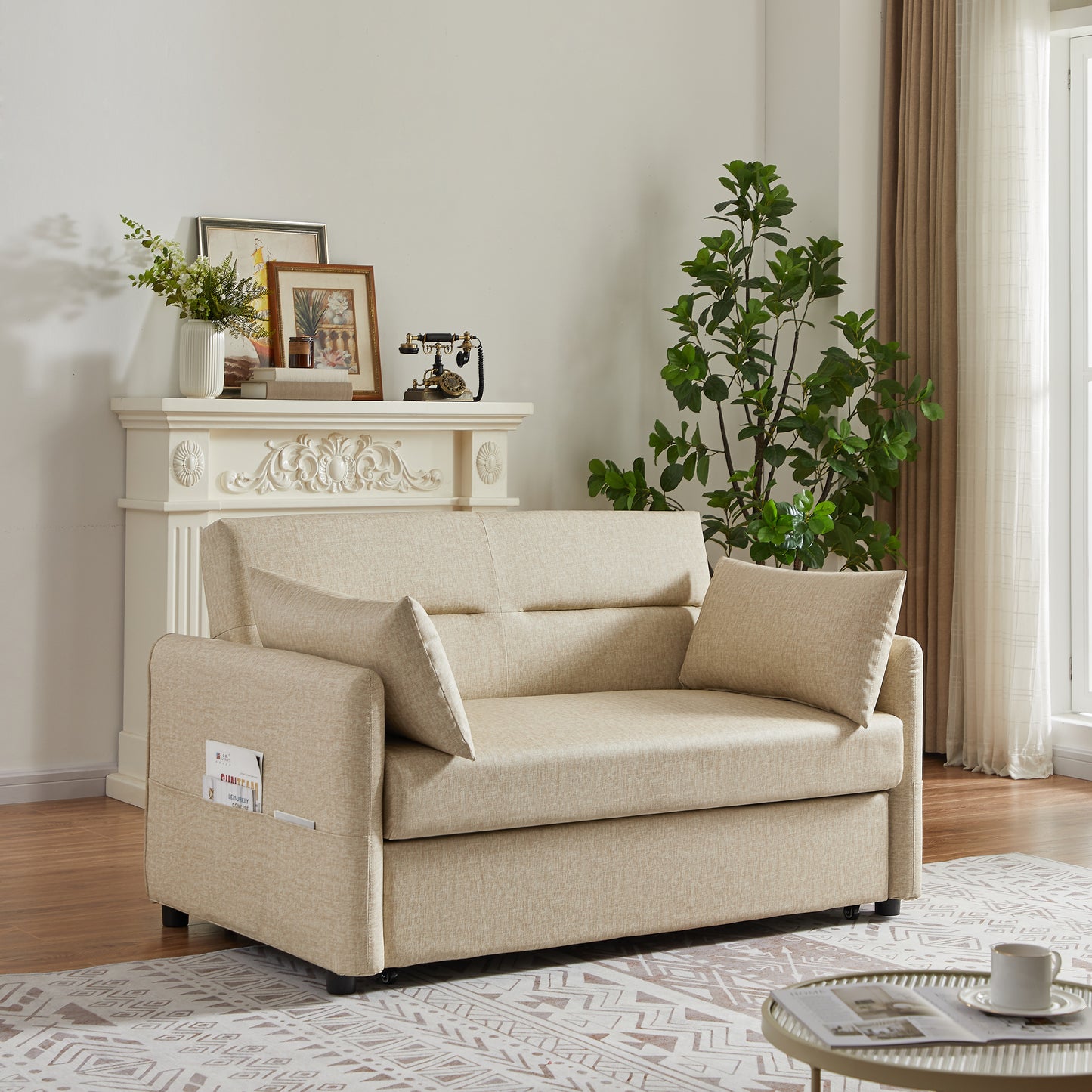 Leisure Loveseat Sofa   with 2 pillows