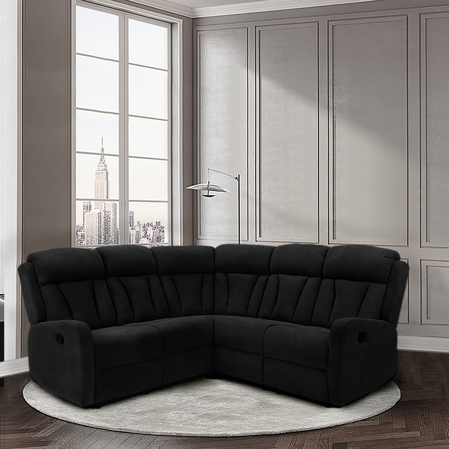 Sectional Manual Recliner  Set（This product is an oversized item / LTL