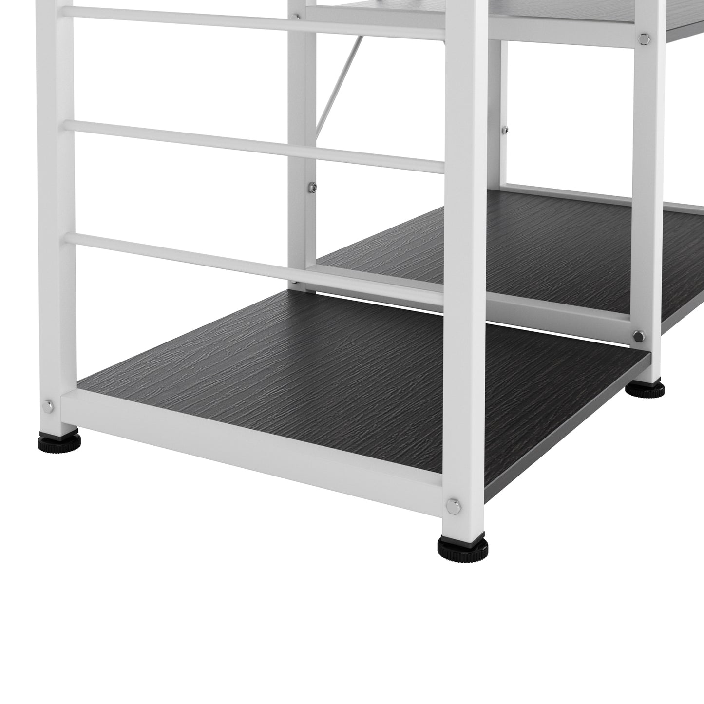 Bakers Rack,Microwave Cart Coffee Station,  Utility Microwave Oven Stand Storage Cart, Workstation Shelf