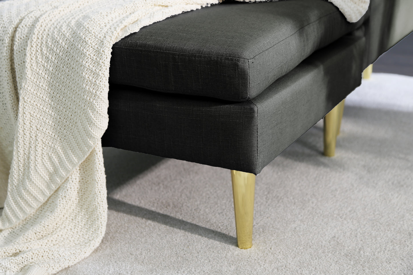 Modern Convertible sectional sofa Polyester