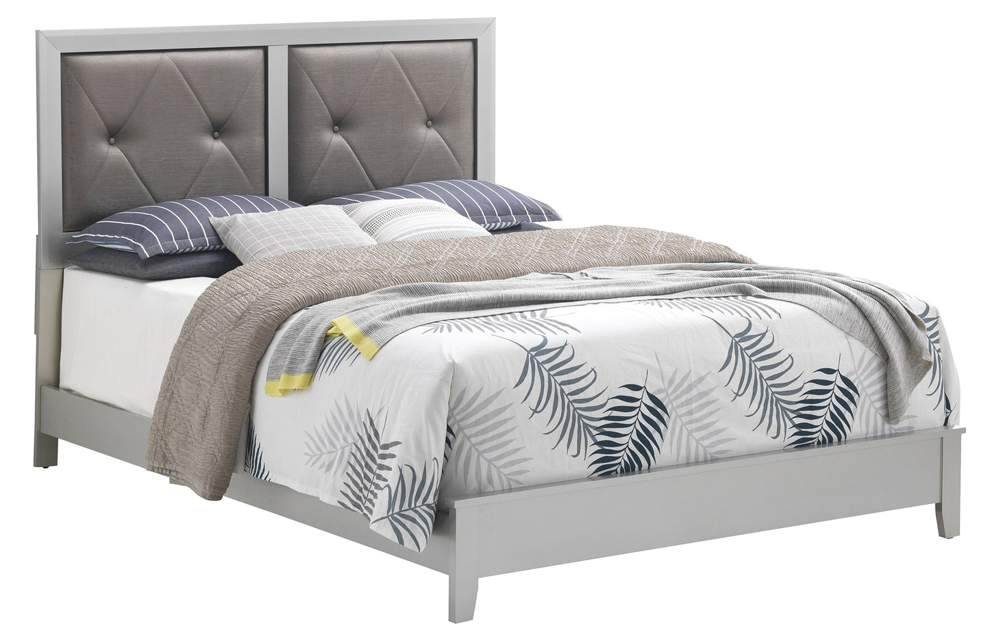 Primo Upholstered Queen Panel Bed - Final Clearance