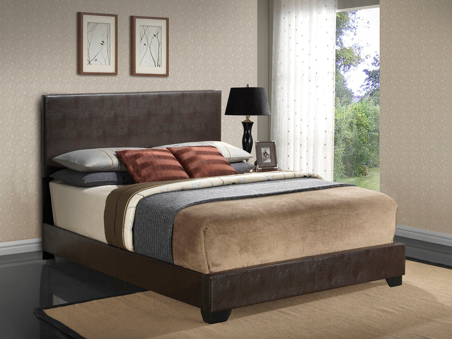 Aaron Upholstered King Panel Bed - Final Clearance