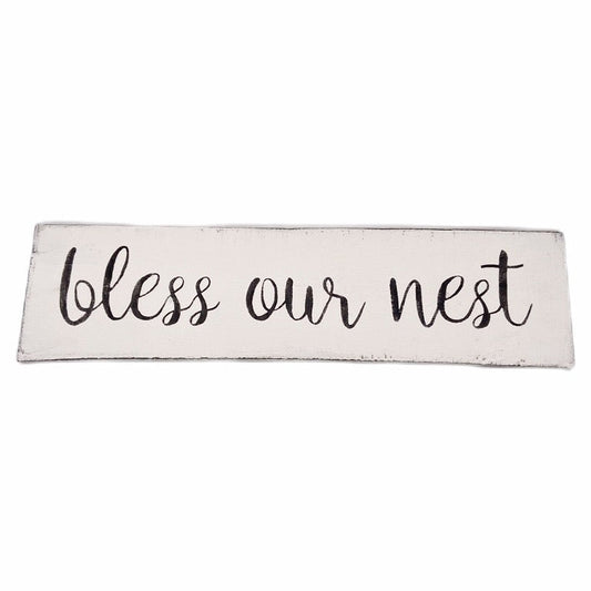 Bless Our Nest sign