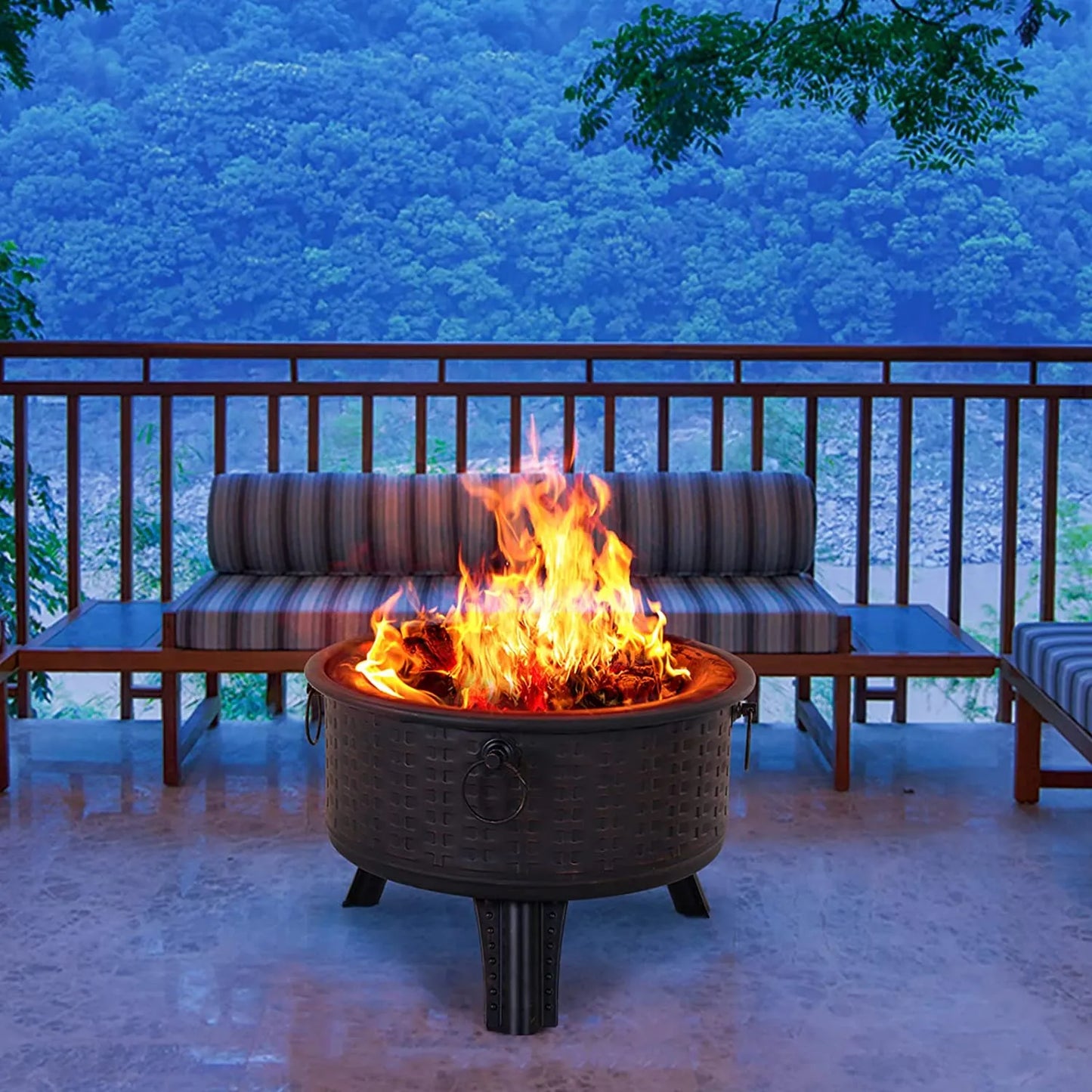 26'' Outdoor Wood Burning Fire Pit