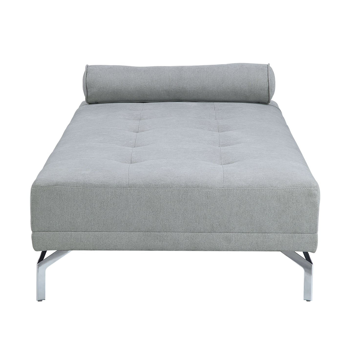 Sofa Bed w/Pillow in Gray Melange Velvet